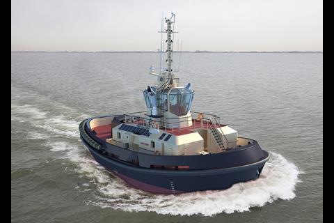 The first MTU gas engines will be used to power a tug built by Damen Shipyards